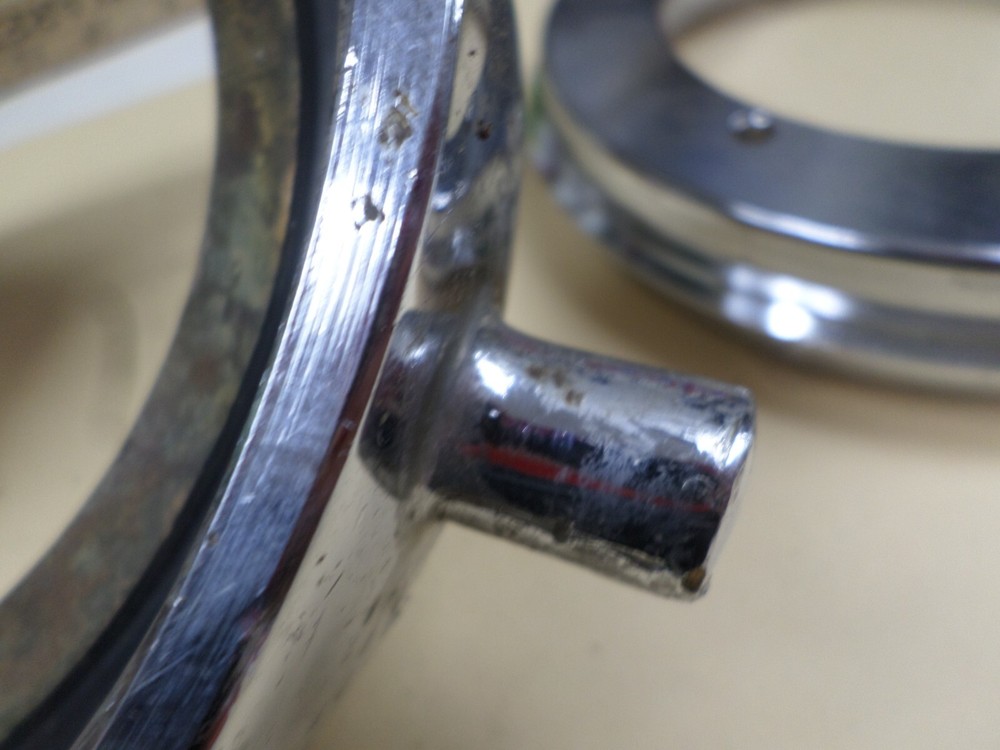 Vintage Chrome Brass Fire Hose Hydrant Adapter 5"