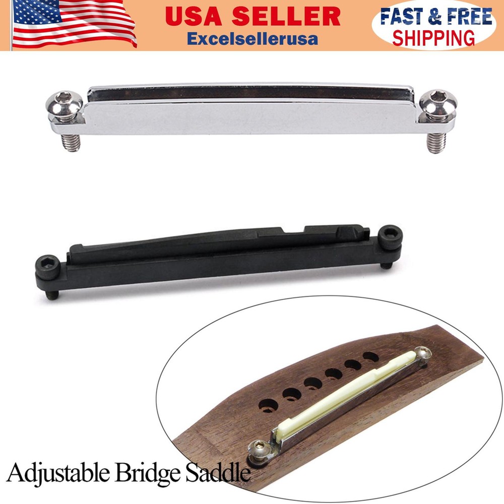 Adjustable Bridge Saddle Tools Nut Set For Acoustic Folk Guitar Accessories  UE