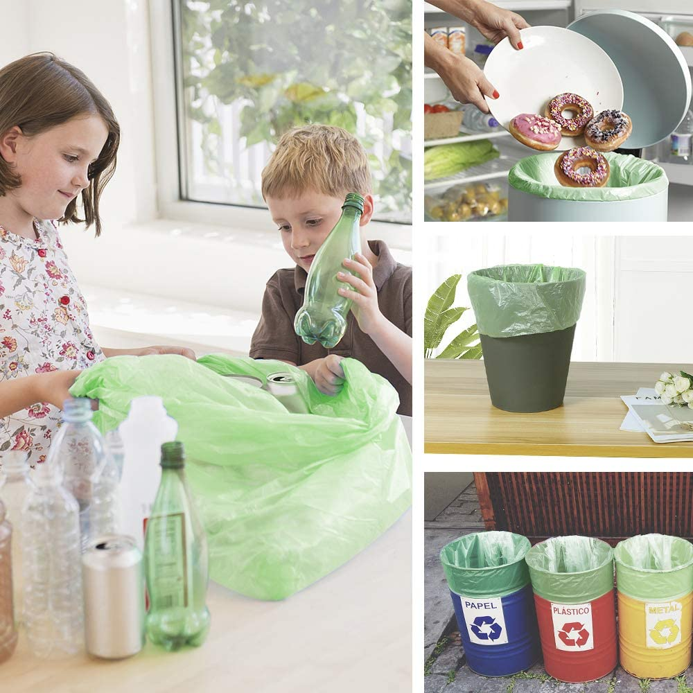 1.2 Gallon Small Garbage Bags Biodegradable 5 Liter Mini Compostable Strong Bath