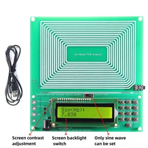 2 Pack Adjustable 0.1HZ-30KHZ For Schumann Wave Frequency Pulse Generator NEW