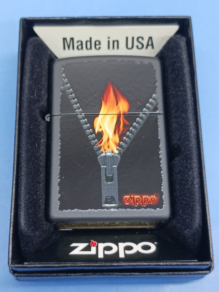 Zippo 28309 Black Matter Zipper/Flame