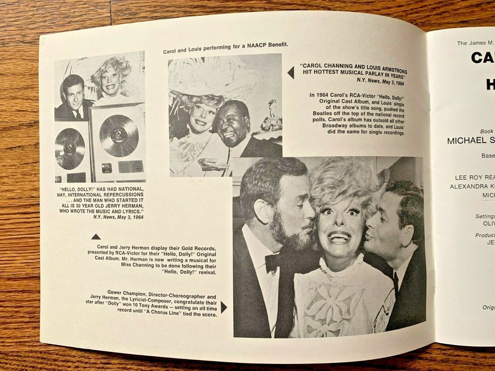 REDUCED!!! MINT !!!! VINTAGE!!! HELLO DOLLY BROADWAY PROGRAM