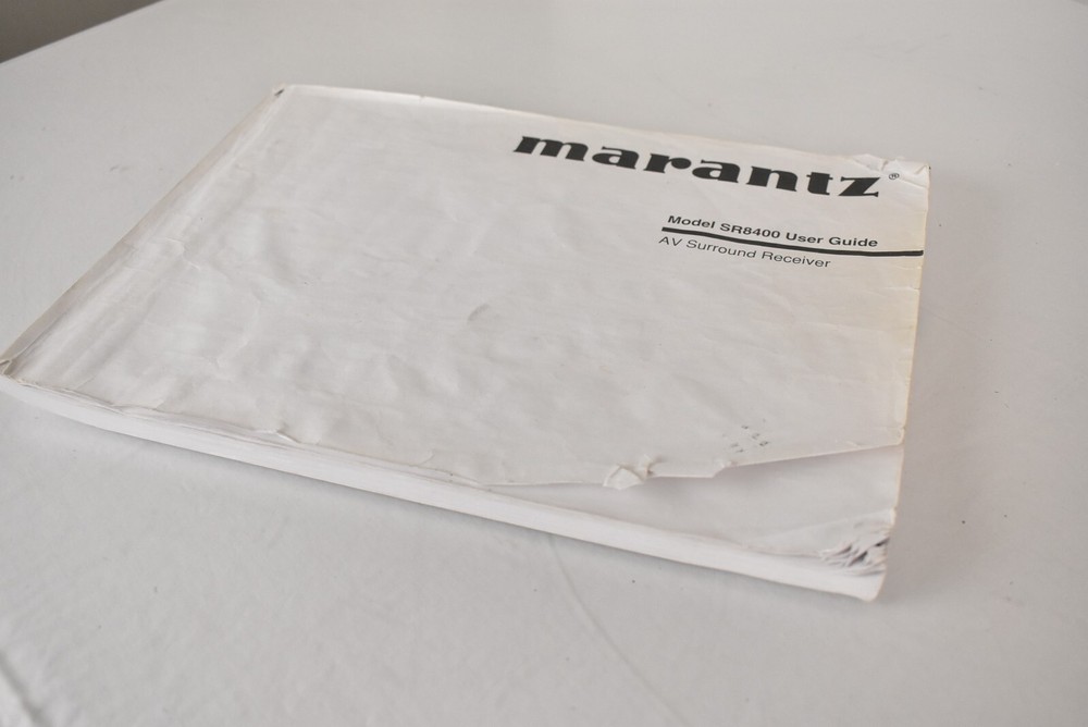 Original Marantz SR8400 Instruction Manual