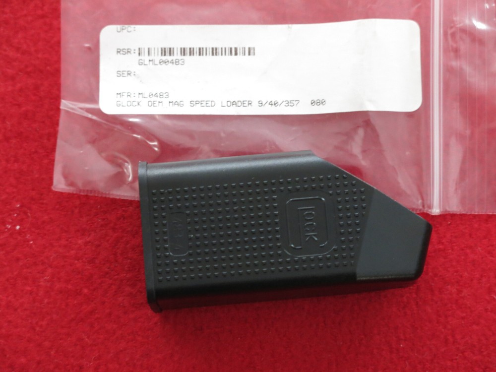 Glock Speed Loader For 9mm-.40, and .357 Caliber, Black Polymer - ML0483