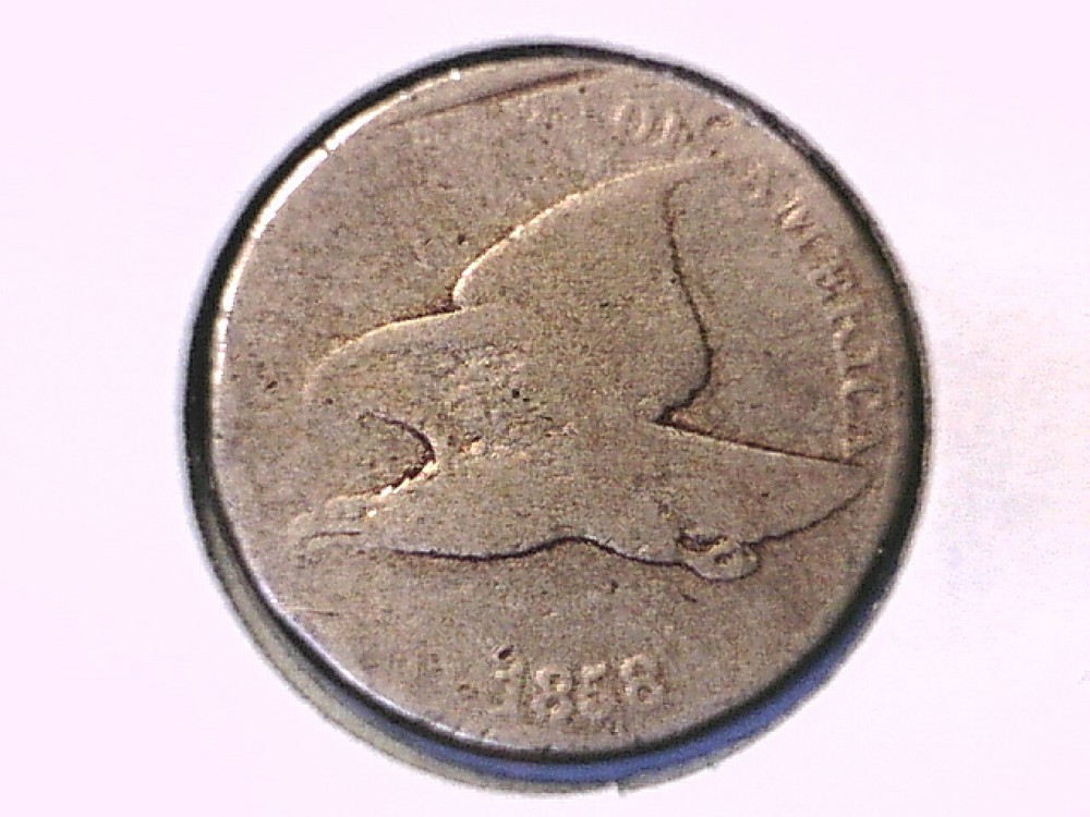 1858 Flying Eagle Cent Genuine Raw Ungraded 01247