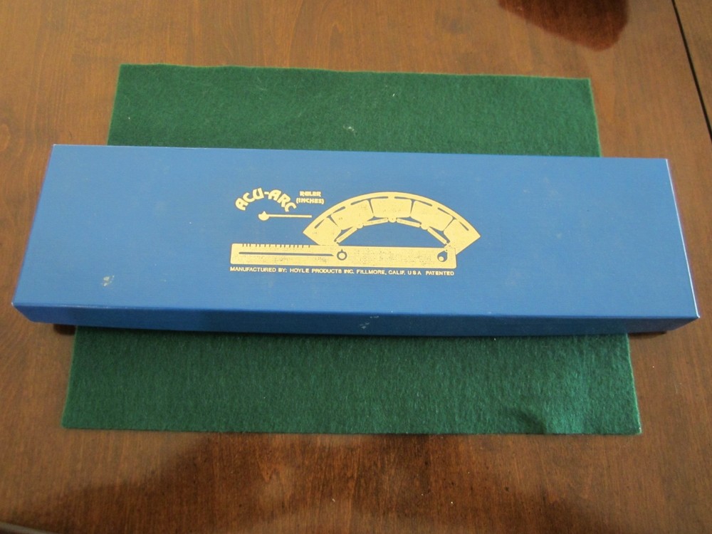 VTG ACU-ARC ADJUSTABLE RADIUS RULER DRAFTING TOOL ORIG BOX & INSTRUCTIONS HOYLE