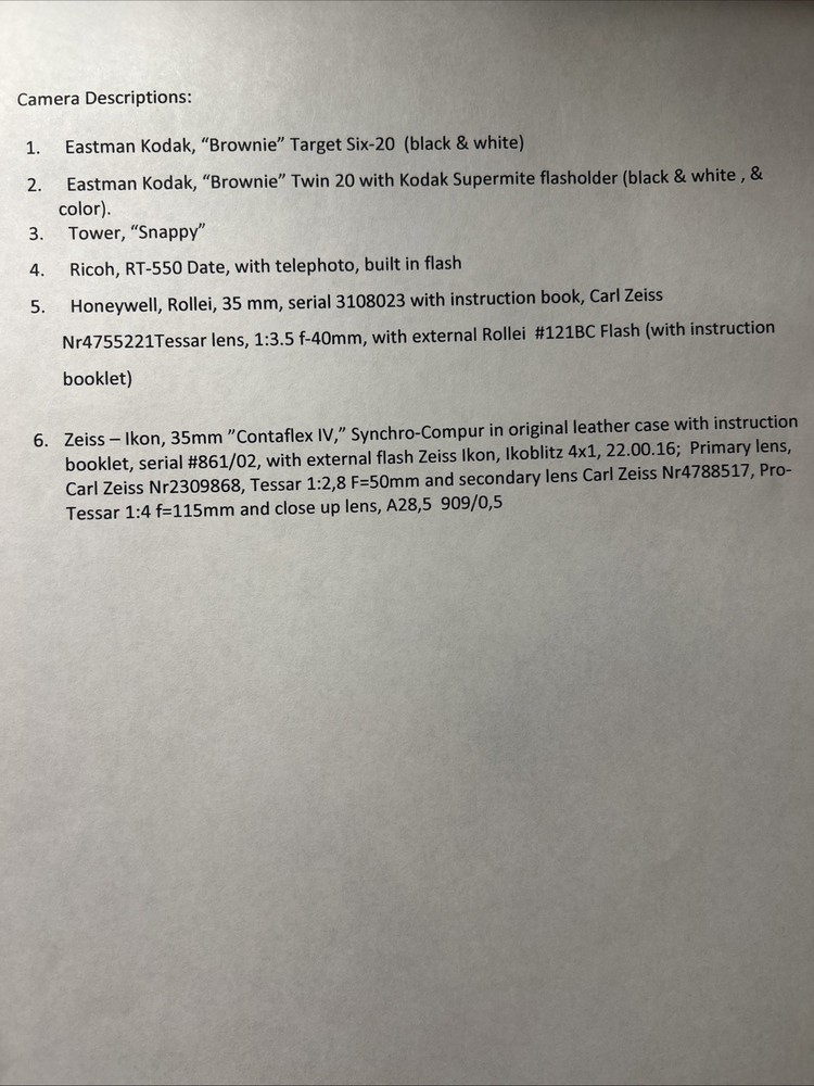 Mixed Camera Variety Bundle (Eastman Kodak &More)