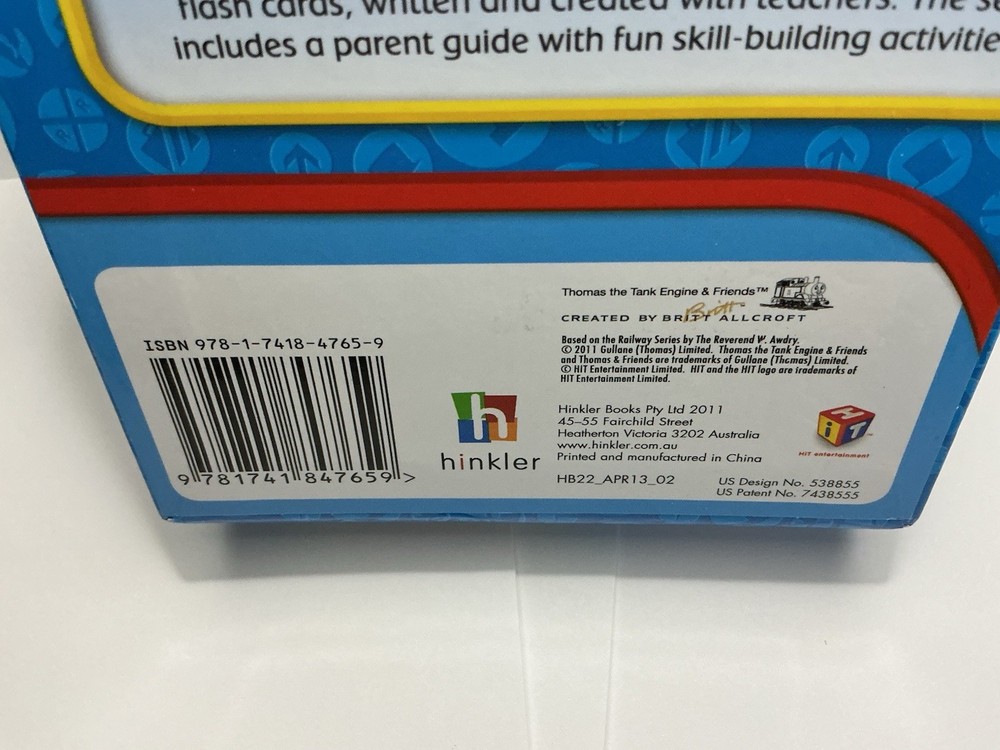 Thomas & Friends Words Slide & Learn Interactive Cards-two sided Flash Cards