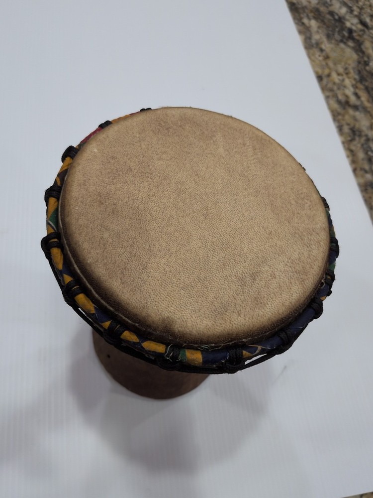 African Dejembe Drum With Carrying Case