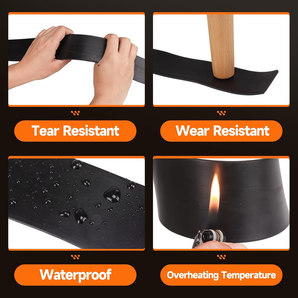 Neoprene Rubber Strips Adhesive Solid Rubber Sheets, Rolls & Strips for DIY Weat