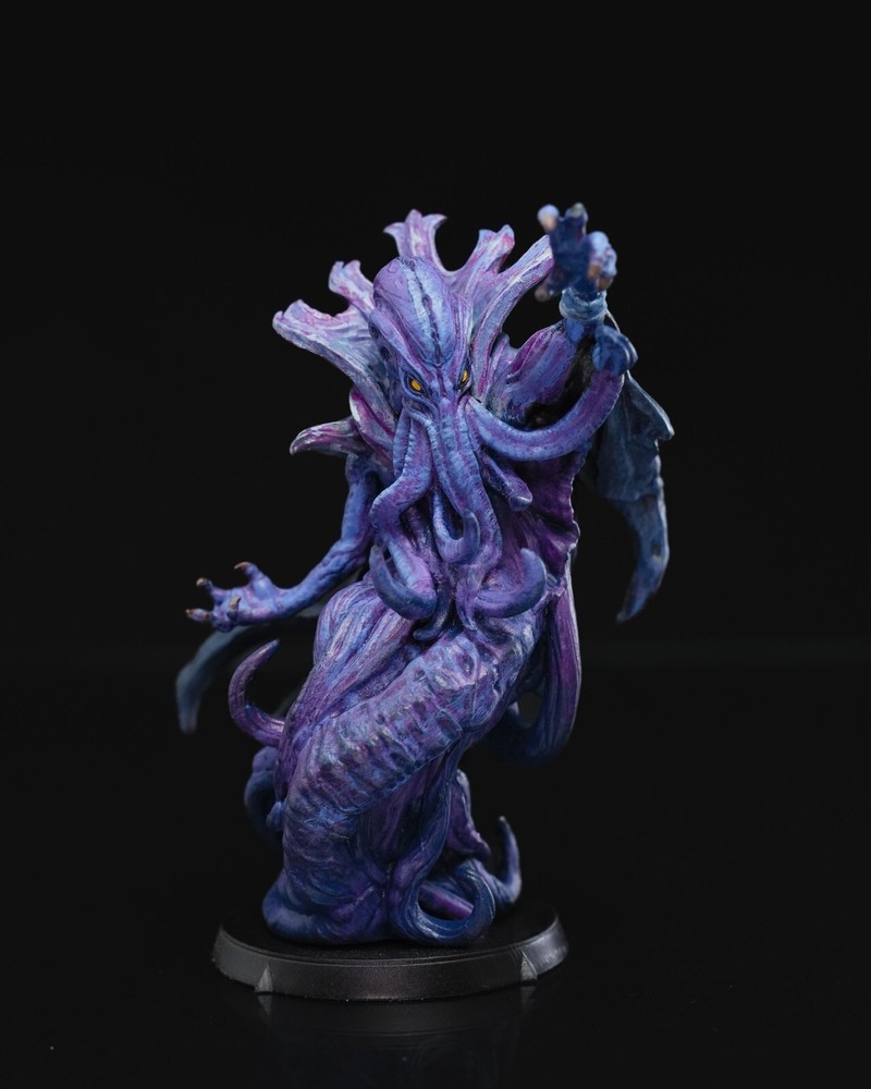 DnD Mindflayer Leader Illithid Enemy Boss Mini 32mm Scale (unpainted) TTRPG