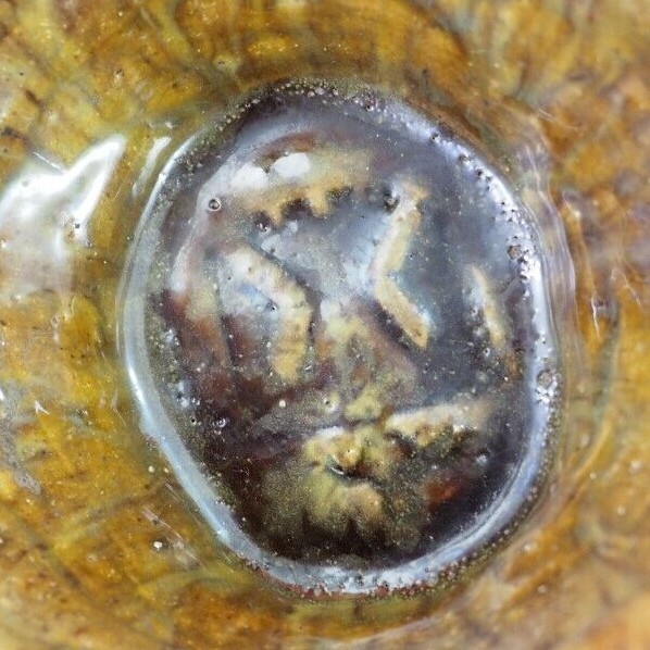 Vintage Cubism Art Pottery Cigarette Bowl