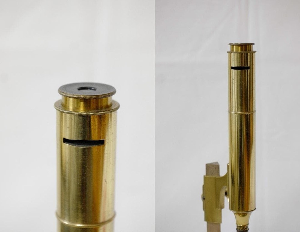 microscope antique Simon Pressl's "achromatic" microscope