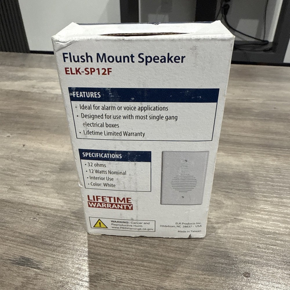 Elk Flush Mount Speaker 12W 32 Ohm ELK-SP12F
