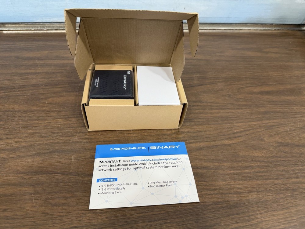 Binary B-900-MOIP-4K-CTRL System Controller | New in Box |