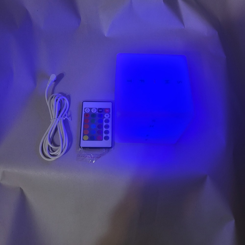 4X4 LED Color-Changing Light Up Cube Decoration with remote