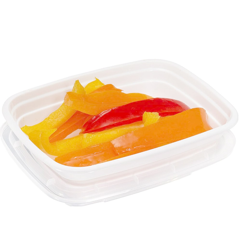 450 Pack - White Meal Prep Containers Rectangle Containers with Lids 12 oz.