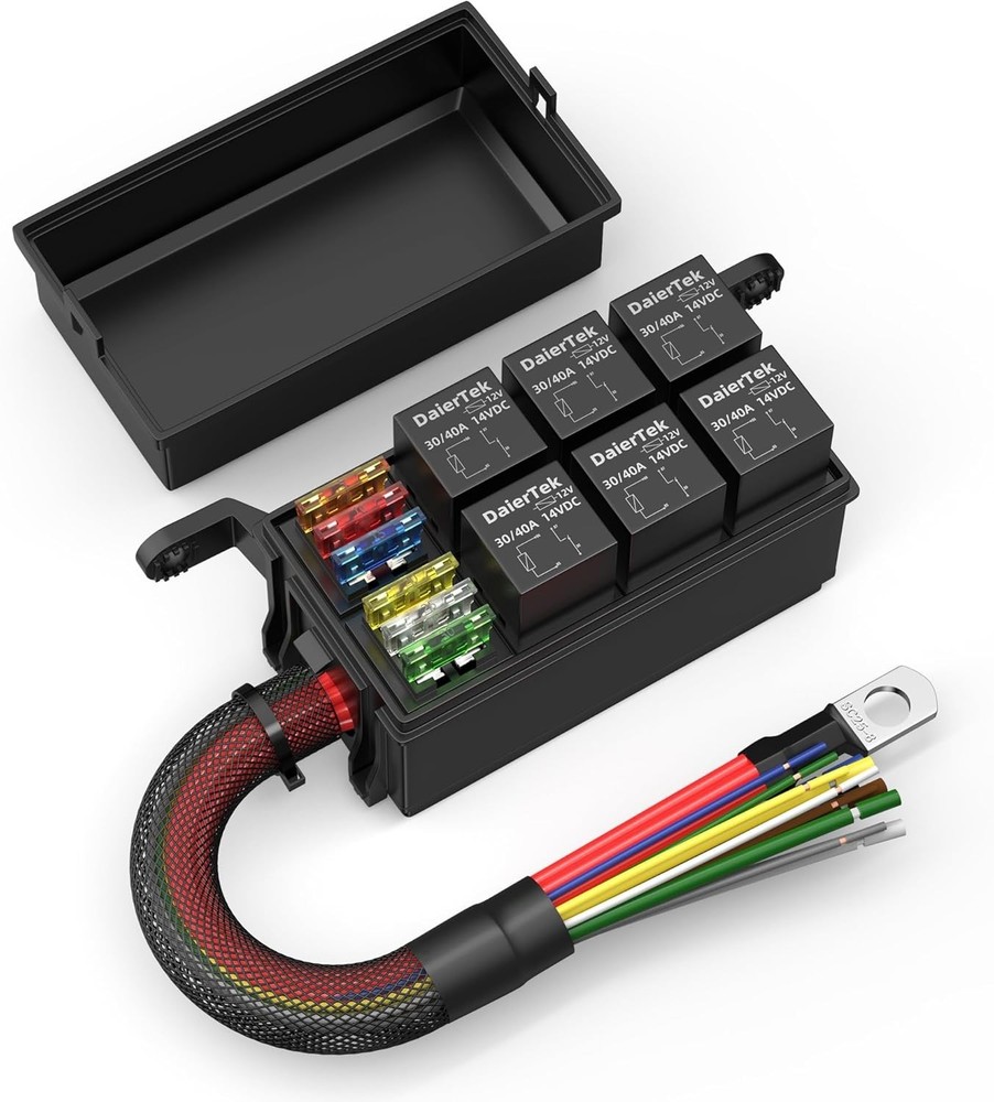Panel Mount Relay Box with 6 Way Configuration for Safe Electrical Connections