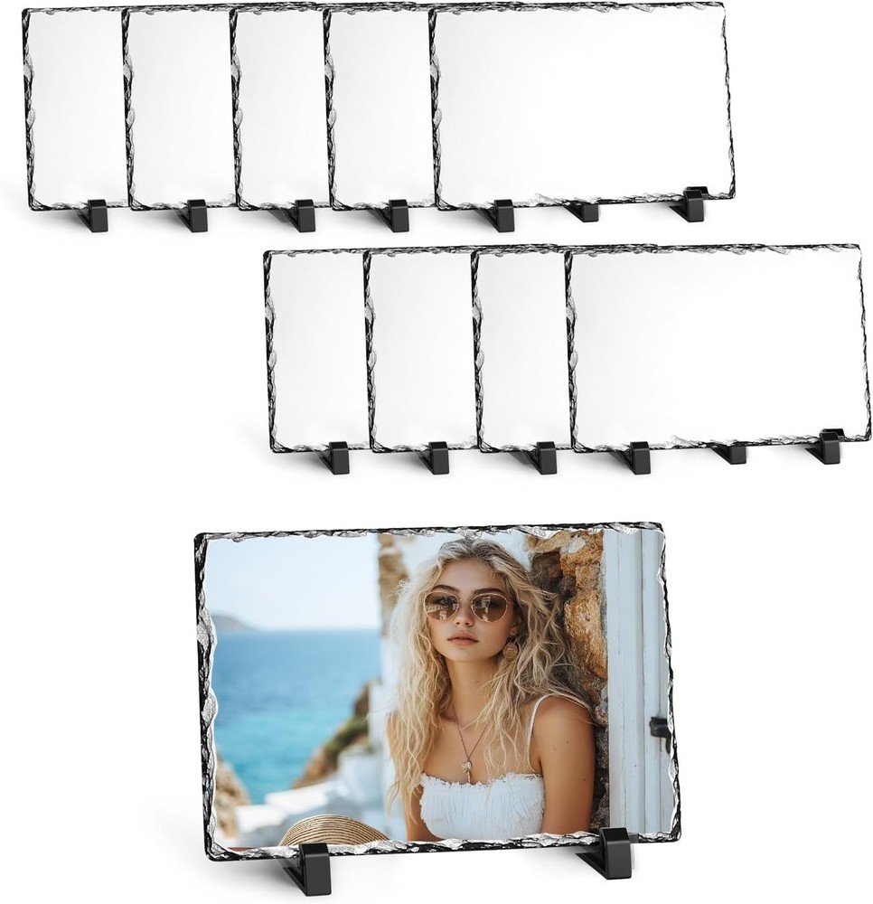 Matte Finish Sublimation Slate Blanks 10-Pack