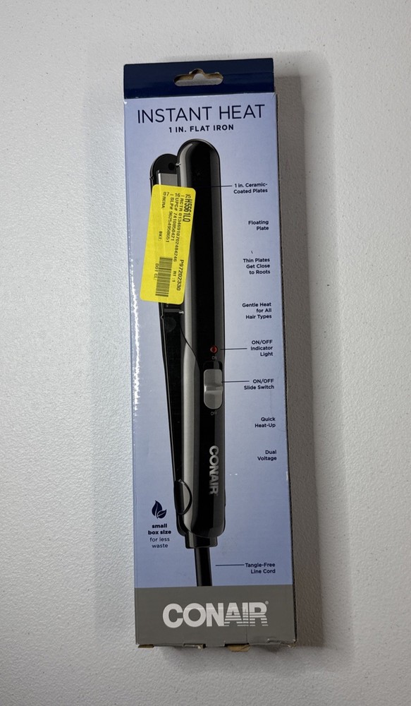 Conair Instant Heat 1″ Flat Iron Ceramic Plates – Open Box