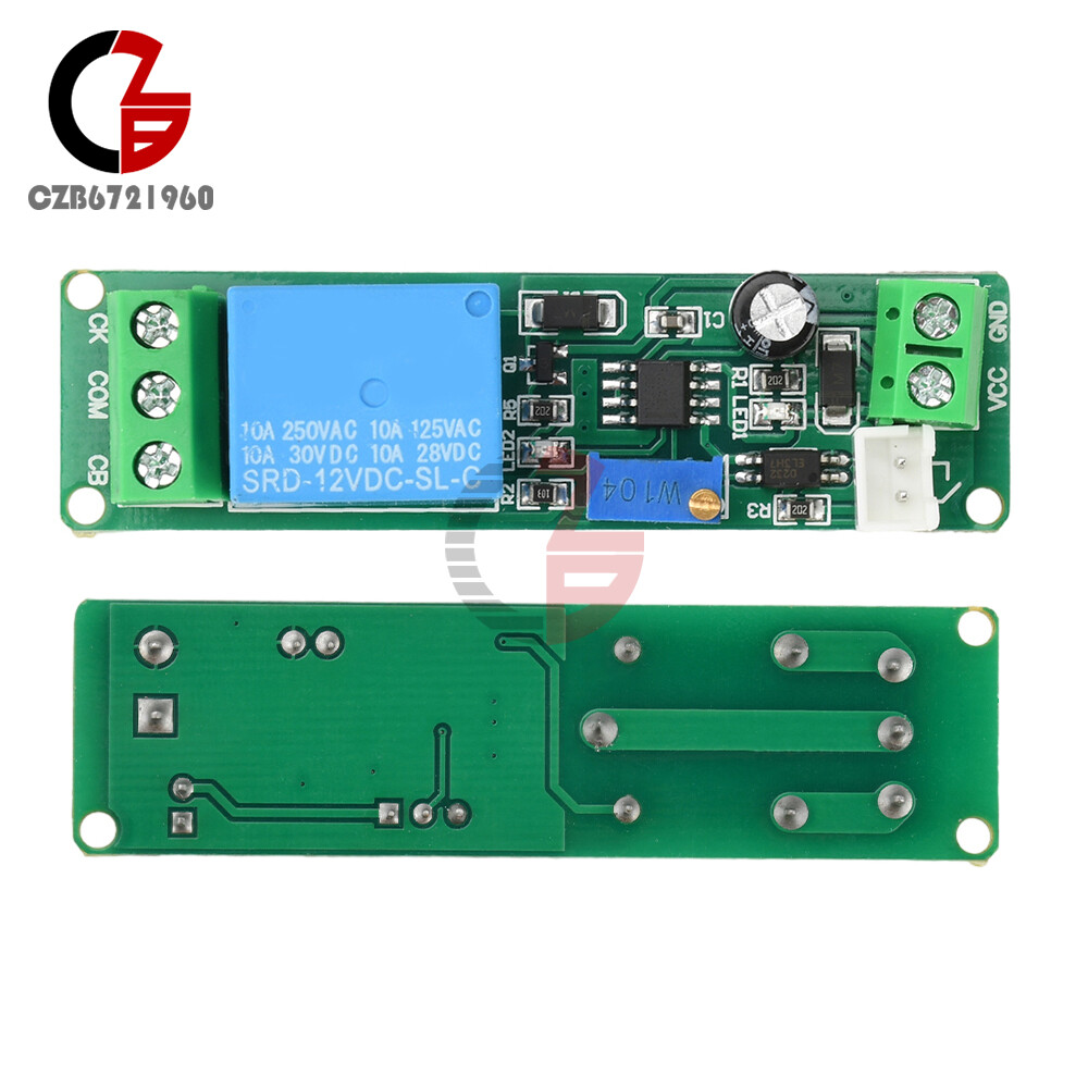 DC 5V-12V Adjustable Timer Delay Turn OFF Module Timing Relay Time Switch 1~10s