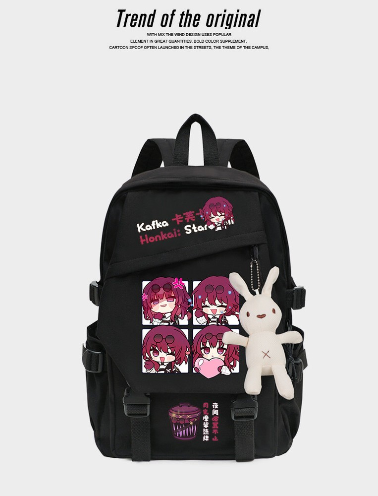 Backpack Honkai: Star Rail Silver Wolf Student Harajuku Cosplay Shoulder Gift #7