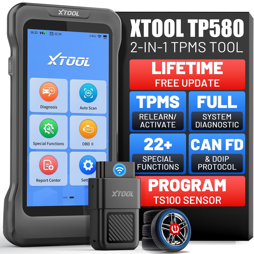 XTOOL TP580 TPMS TS100 Programming Tool All System Diagnostic Scanner 22+Service