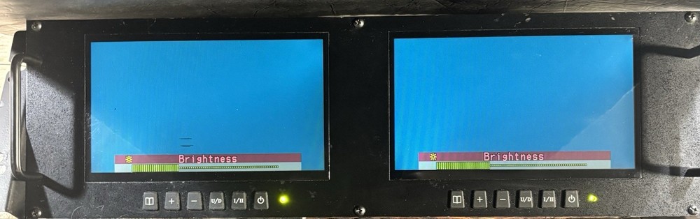 Defender Security 2 x 7" LCD Rack Mount Monitors
