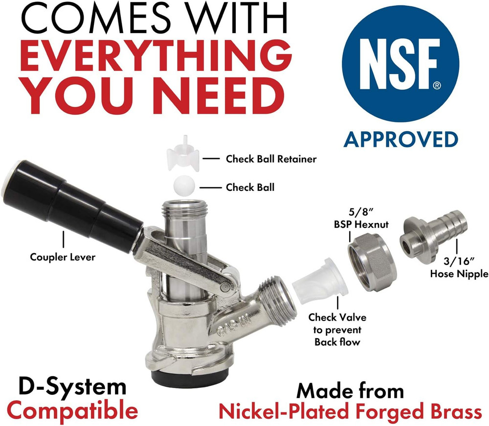 Keg Coupler D System
