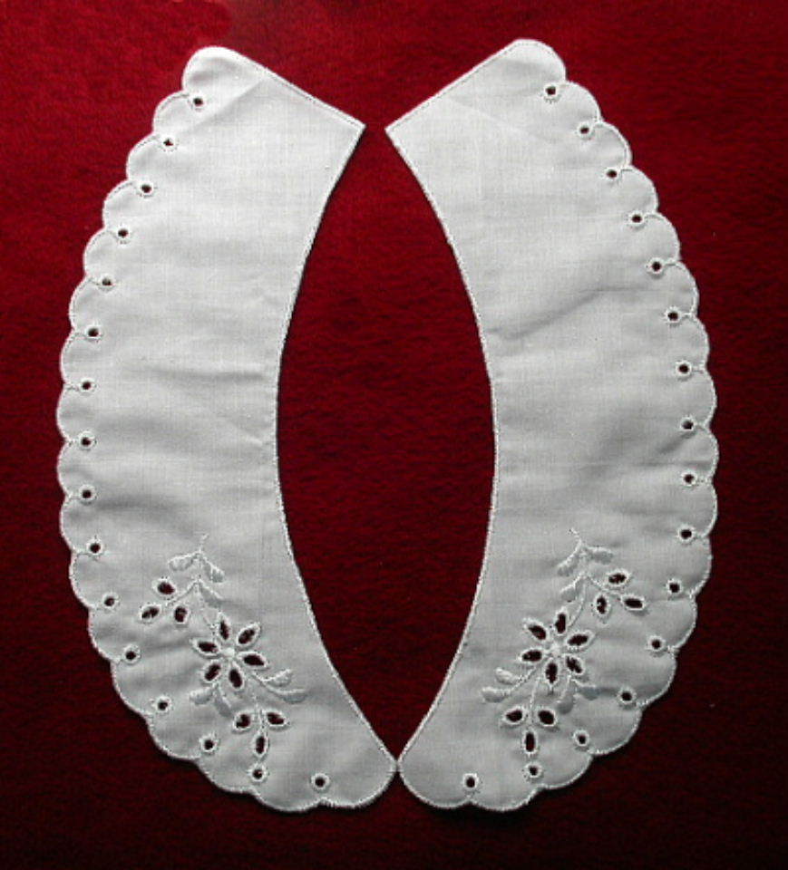 Broderie Anglaise White  Collar (60324)