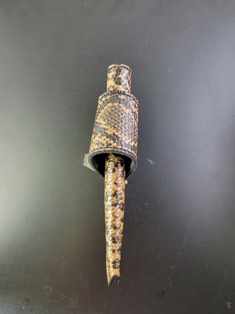 ESEE 3 / RC 3 CROSS DRAW SHEATH KNIFE PYTHON SNAKE SKIN PRINT leather HANDMADE