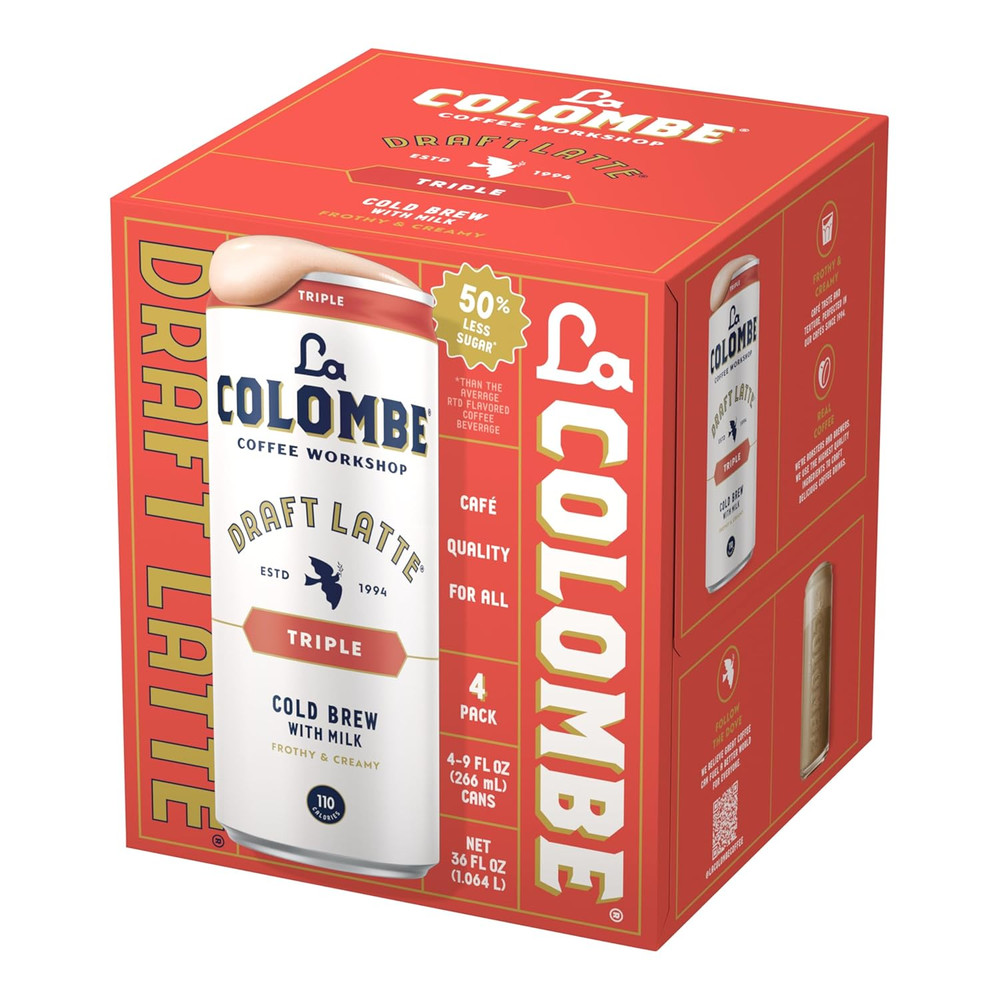 La Colombe, Latte Draft Triple, 9 Fl Oz, 4 Pack