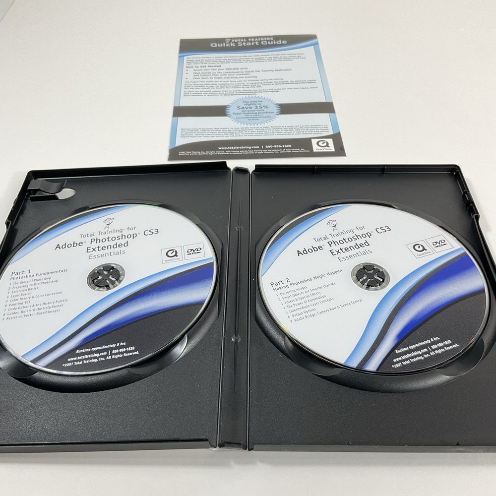 TOTAL TRAINING FOR ADOBE PHOTOSHOP DREAMWEAVER FLASH ILLUSTRATOR CS3 BUNDLE 4