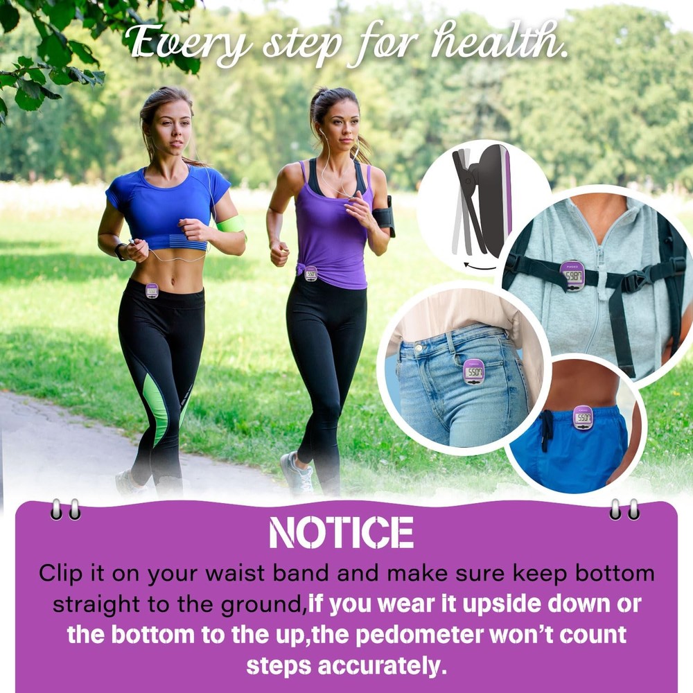 Outdoor Multi-Function Portable Pedometer for Steps, Distance, and Calories