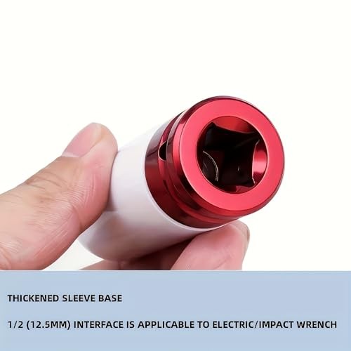 5-Piece 1/2" Drive Non-Marring Lug Nut Socket Set – Wheel Protector Impact