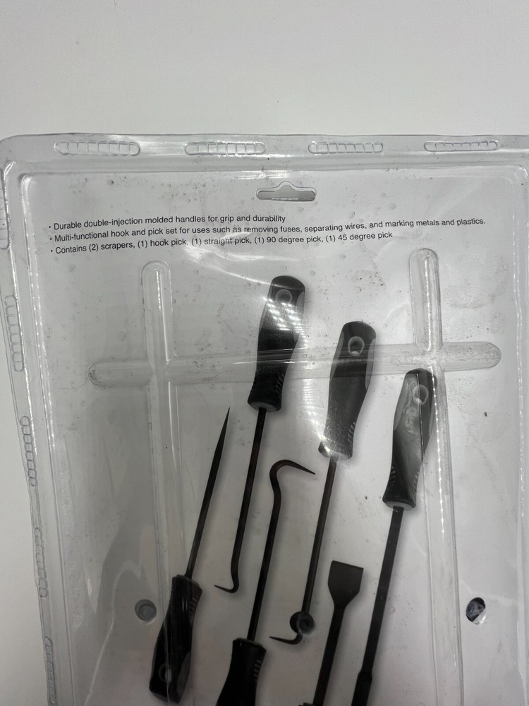 Performance Tool 6 piece Hook & Pick Set W947 Durable Double-Injection