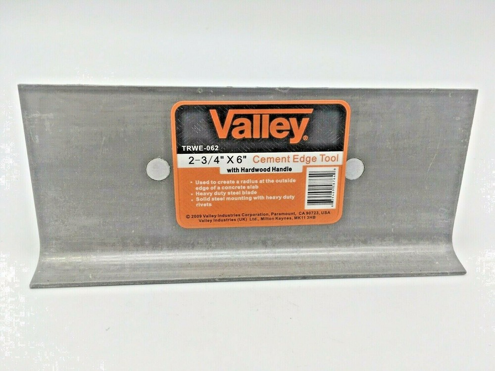 2 3/4” X 6” Cement Edger Tool Hardwood Handle