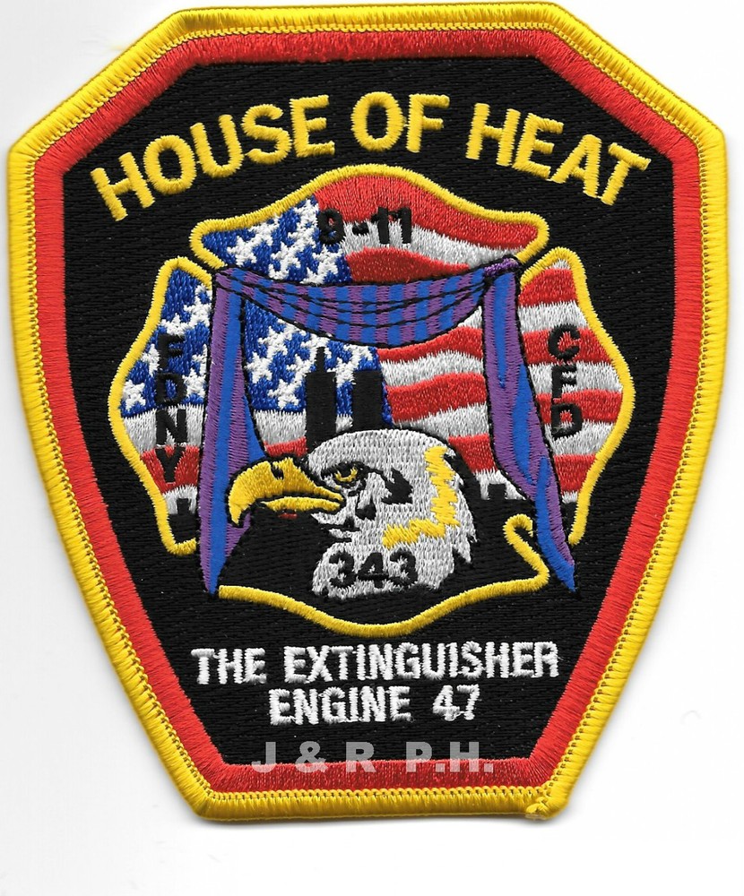 Chicago  Engine-47  "The Extinguisher"  vers. #2, IL (4" x 4.5" size) fire patch