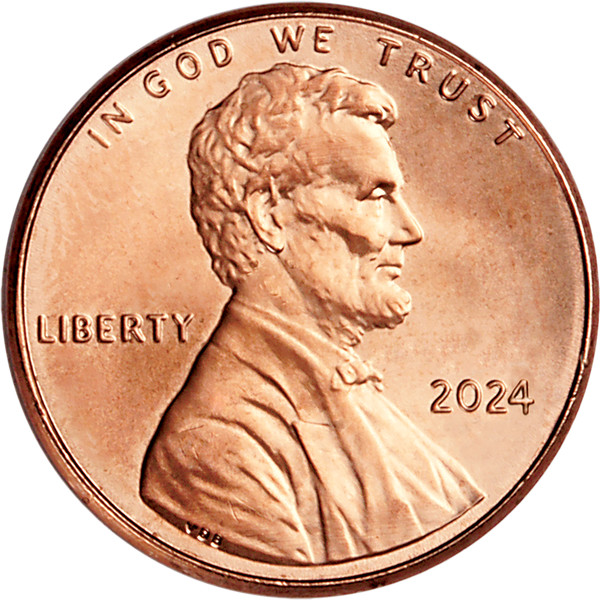 (4) 2024 AU/BU Lincoln Shield Cent 1 C