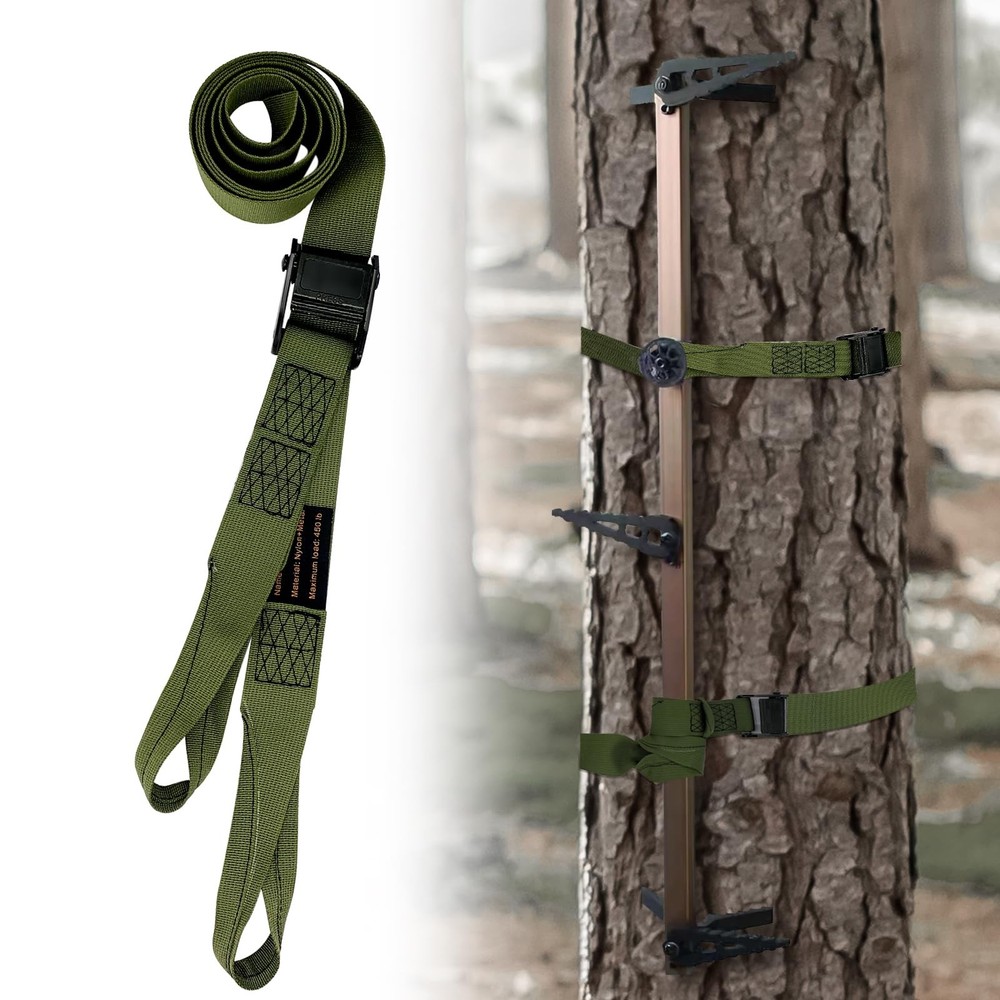 Hunting Climbing Stick Straps Heavy Duty Tree Stand Climbing Stick Straps Cli...