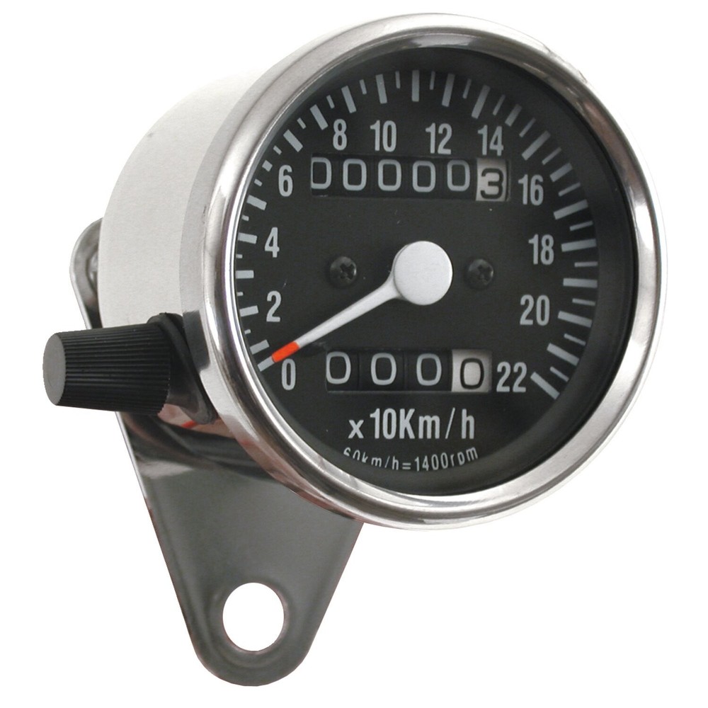 Mini Speedo, 2: 1 KMH With Chrome Partial Odometer