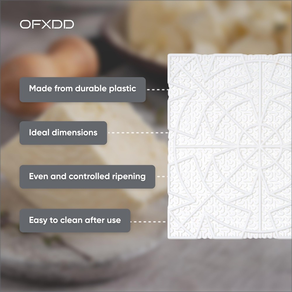 5 Pack Drain Mat, Plastic Draining Mesh, Cheese Making, Drying Mats, Reusable