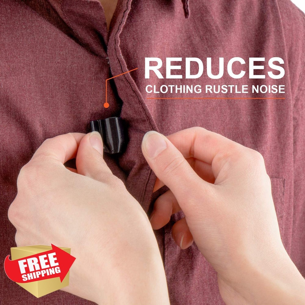 Isolate IT Lavalier Mic Shield Sorbothane Sony ECM-77B Black