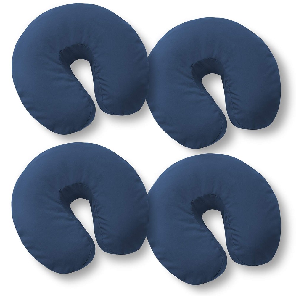 4-Pack Premium Microfiber Face Cradle Covers - Ultra Soft Fitted Massage Tabl...