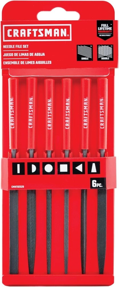 CRAFTSMAN Needle File Set, 6 Piece (CMHT82529)