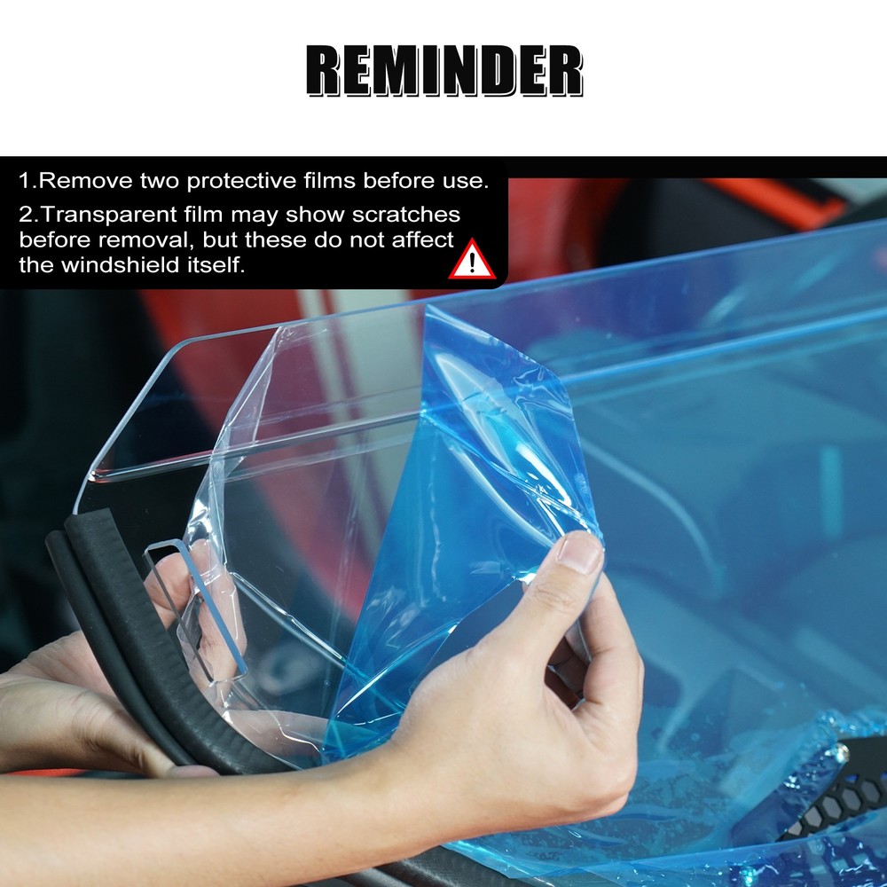 Half Front Windshield Windscreen UTV For Can-Am Maverick X3 RR R Turbo 2017-2024