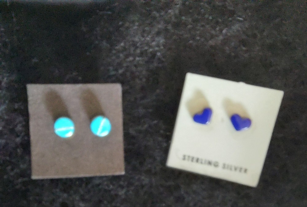 2 Pair Native American Post Earrings.