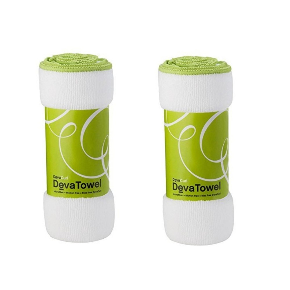 Deva Curl Microfiber Towel Pack of 2, White