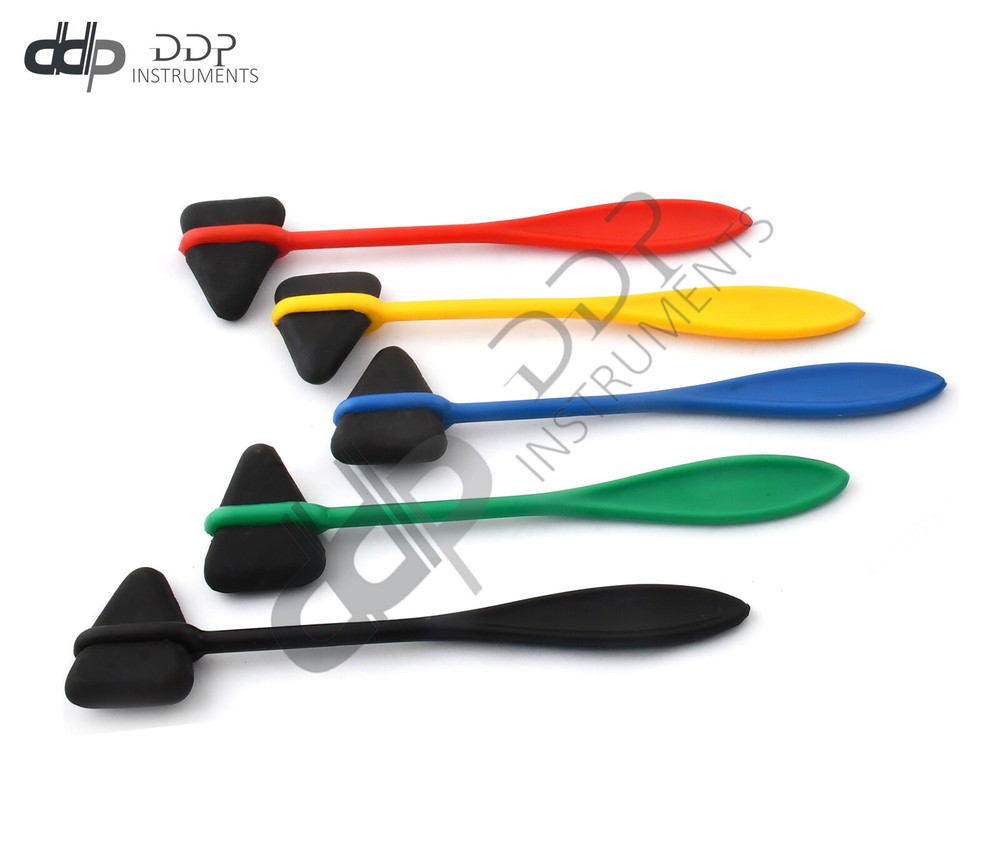 5 Assorted Colors Taylor Percussion Hammer with PVC Black Head & Plastic Handle