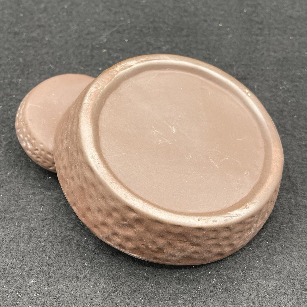 Two Bulls Round Ceramic Incense Holder